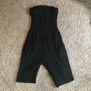 strapless romper